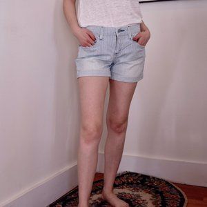 Boyfriend fit Levi's striped shorts